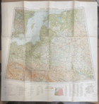 WARSAW VARŠAVA RUSKÁ MAPA 1:2,500.000