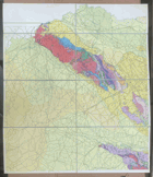 GEOLOG. MAPA BRATISLAVA WIEN VÍDEŇ 1:200.000