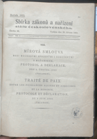 MÍROVÁ SMLOUVA (TRIANON) 1920 SPOJENCI x MAĎARSKO MAPA VYROVNÁNÍ HRANIC