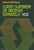 Curso superior de sintaxis española