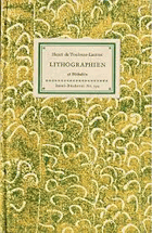 Lithographien. 38 Bildtafeln. Insel-Bücherei 594.