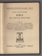 Bible ve světle mystiky řada LXII, sv. IX. (Apokryfy pastýř Hermasův)