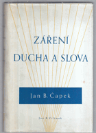 Záření ducha a slova - literární stati a studie československé PODPIS AUTORA!!