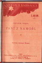 Paní z námoří (Fruen fra havet) - hra o pěti dějstvích