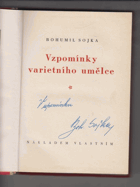 Vzpomínky varietního umělce - DEDIKACE SOJKA